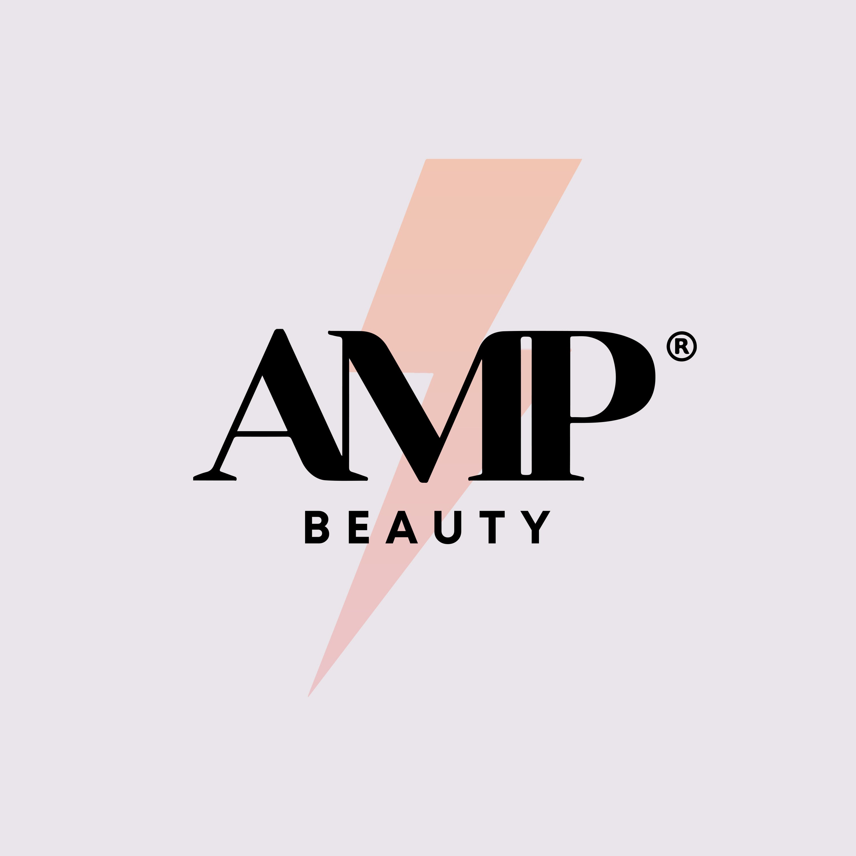 AMP Beauty model showcasing clean, conscious skincare for all shades